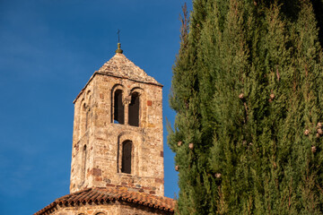 Fototapeta na wymiar Campanar de Santa Maria d'Ègara