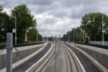 Subway And Bus Line Zonnestein At Amstelveen The Netherlands 24-7-2020