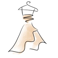illustration of a dress