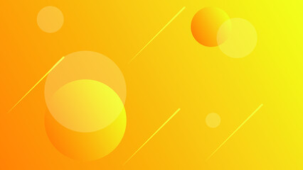 yellow abstract background with round shapes