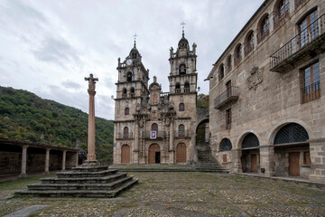 Fototapeta premium sanctuary of As Ermidas in the province of Ourense, Galicia.