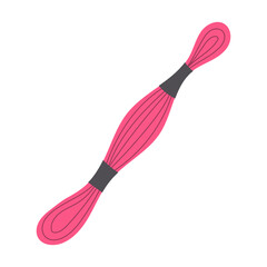 Embroidery threads, great design for any purposes. Vector art illustration. Rainbow texture. Graphic design.