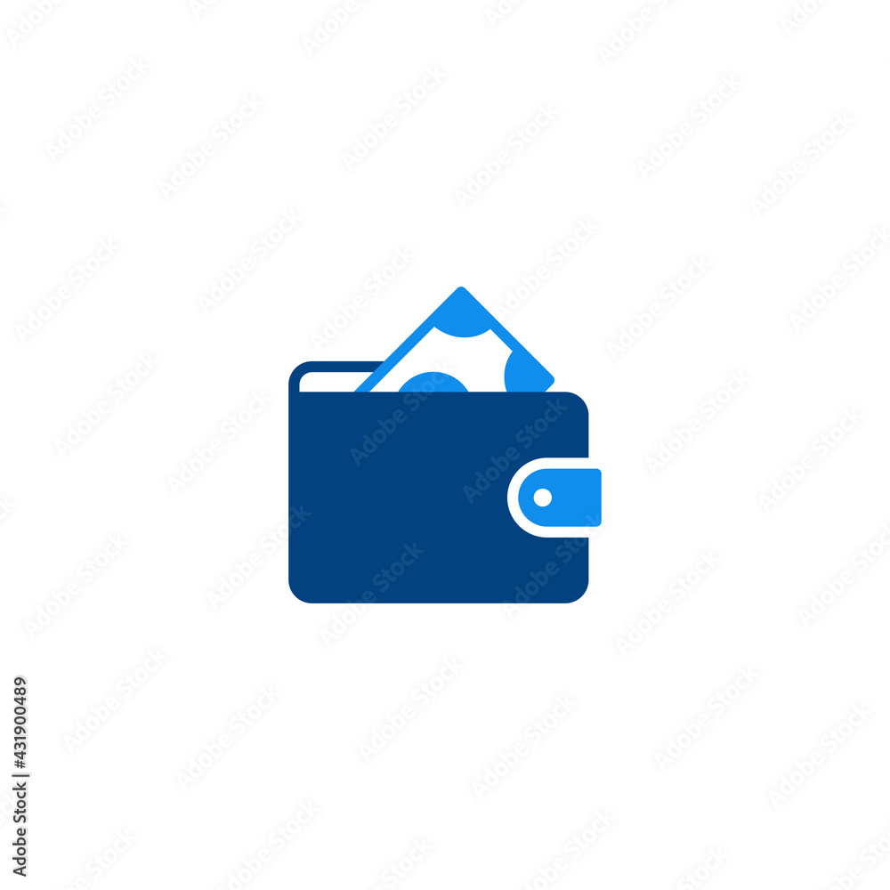 Poster wallet icon vector for computer, web and mobile app