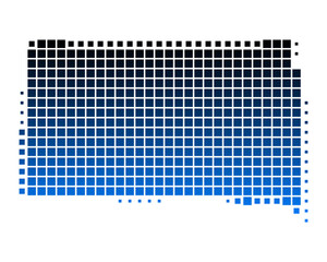 Karte von South Dakota