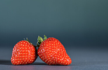 fruits fraises rouge