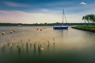 boats on the lake