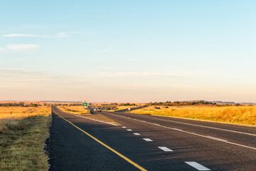 Interchange between roads N1 and S1215 at Tierpoort near Bloemfontein