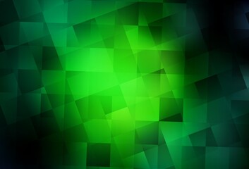 Fototapeta premium Dark Green vector layout with lines, rectangles.