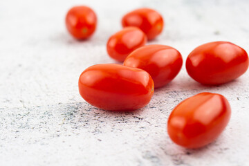 tomatoes on a white background