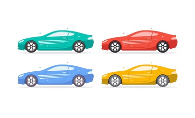 Modern flat design of car logo vector