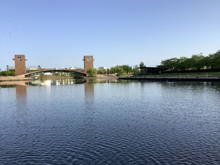 Fugan Unga Kansui Park and Tenmon Bridge