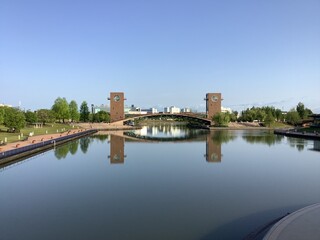 Fugan Unga Kansui Park and Tenmon Bridge