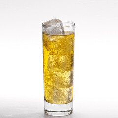 glass of votka energy with ice