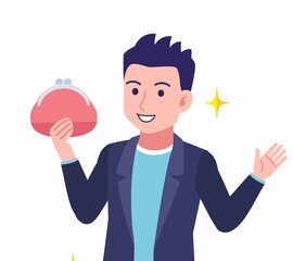 ツンツンヘアーの男性