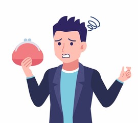 ツンツンヘアーの男性