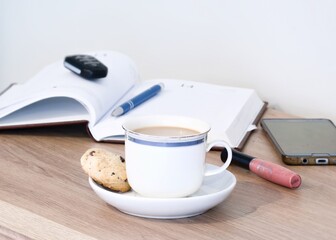 coffee and newspaper