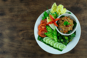 Grilled Catfish Chili Paste Spicy Thai Food