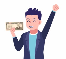 ジャケットを着た若い男性