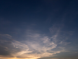 Obraz premium dramatic sunset sky and clouds 
