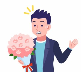 ジャケットを着た若い男性