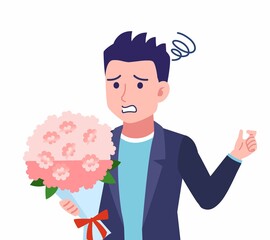 ジャケットを着た若い男性