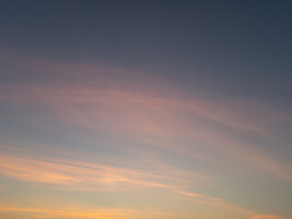 red clouds in the evening sky