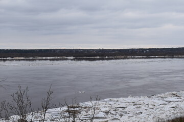 Pechora River. Spring