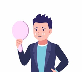 ジャケットを着た若い男性