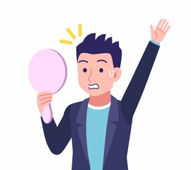 ジャケットを着た若い男性