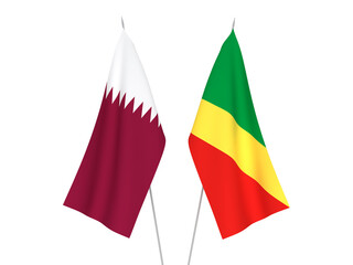 Qatar and Republic of the Congo flags