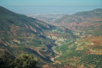 Fototapeta premium view from the top of the mountain