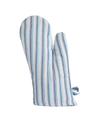 Oven glove for hot dishes isolated on white