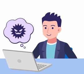 ジャケットを着た若い男性