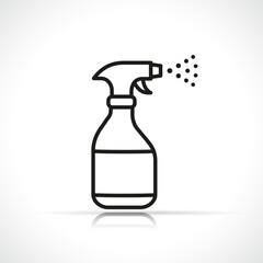 spray line icon vector symbol