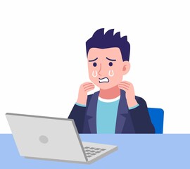 ジャケットを着た若い男性