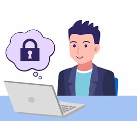 ジャケットを着た若い男性