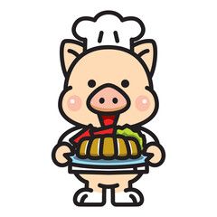 トンカツ屋のブタくん