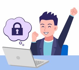 ジャケットを着た若い男性