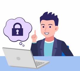 ジャケットを着た若い男性