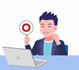 ジャケットを着た若い男性