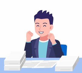 ジャケットを着た若い男性