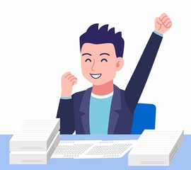 ジャケットを着た若い男性