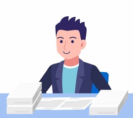 ジャケットを着た若い男性