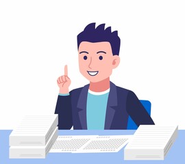 ジャケットを着た若い男性