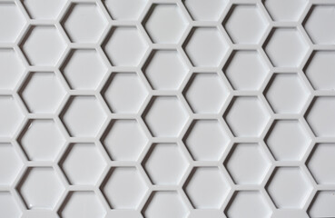 Clear pattern abstract background hexagon white  background with hexagons