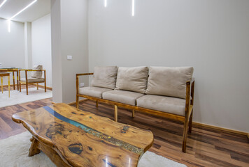 Interior design of luxury apartment living room