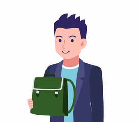 ジャケットを着た若い男性