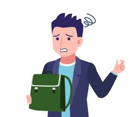 ジャケットを着た若い男性