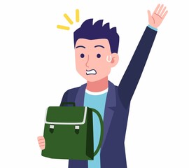 ジャケットを着た若い男性