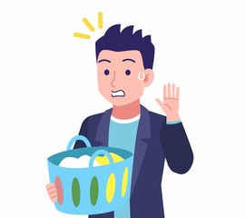 ジャケットを着た若い男性